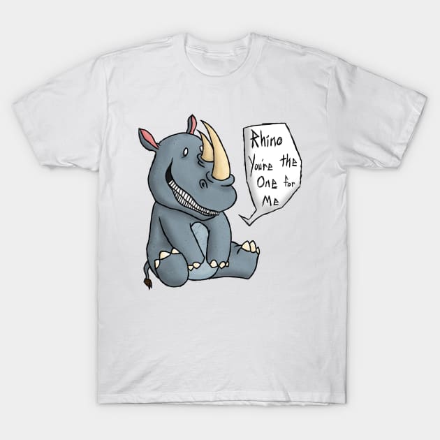 Rhino T-Shirt by TheDoodleDream